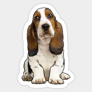 Basset Hound Dog Sticker